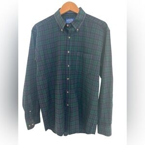 Plaid Button-Up Shirt